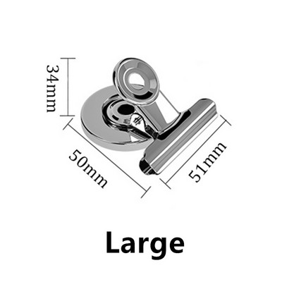 5GB Spēcīgi pastāvīgi magnētiski apaļi metāla saspraudes biroja mācību piezīmes piezīme Quick Stick a Clip Praktiski pretkorozijas glabāšanas rīki