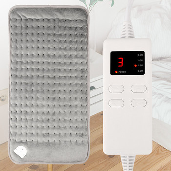 76x40cm електрическа нагревателна подложка, синхронизиращ масажор, нагревателно одеяло за врата, гърба, облекчаване на болките в гърба, топлинна терапия, зимна нагревател, 110V/220V