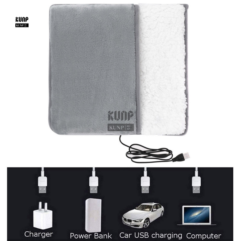 USB pēdu sildītājs Elektriskais apsildes paliktnis Ziemas pēdām silti apavi Enerģijas taupīšana Droša mazgājama apsildāma čība mājas ceļojumu birojam #50