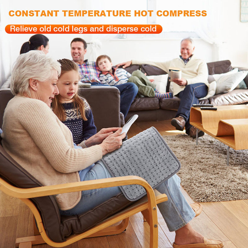 TINO elektriskie apsildes spilventiņi muguras, kakla un plecu sāpju mazināšanai, 6 siltuma iestatījumi, ar automātisku izslēgšanos, mazgājami veļas mašīnā