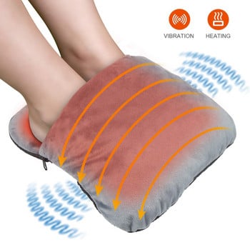 Universal Ηλεκτρική Θέρμανση Πόδι Φόρτιση USB Οικιακό Πλενόμενο 30cm Μαλακό Λούτρινο Θερμαντήρα Ποδιών Θερμαντικό Πόδι Χειμώνας
