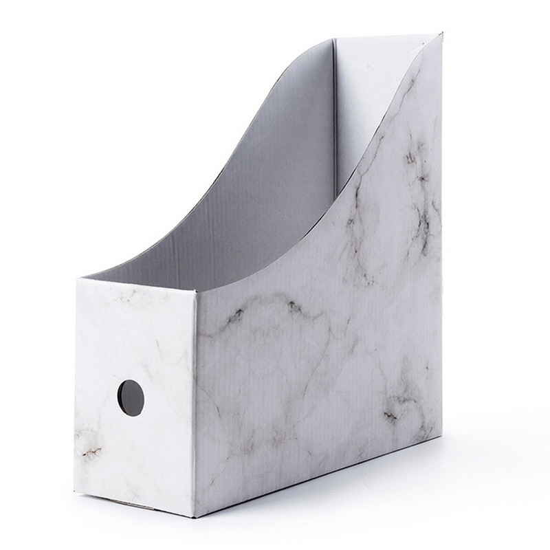 Papīrs Vienkāršs salokāms skolas dokumentu failu turētājs Papīra žurnāls Biroja glabāšanas kaste Rakstāmgalda organizators Statīvu karšu turētājs