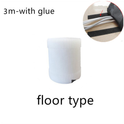 1/3 metra mīksta regulējama āķa un cilpas vadu kabeļa vāka vada organizatora vadu uzmava grīdai/paklājam/stumbram/sienai/vadu organizatoram