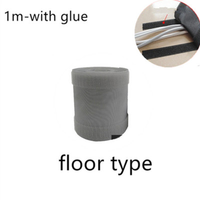 1/3 metra mīksta regulējama āķa un cilpas vadu kabeļa vāka vada organizatora vadu uzmava grīdai/paklājam/stumbram/sienai/vadu organizatoram