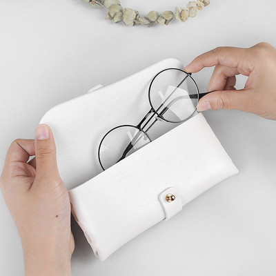 Personalizēts briļļu futrālis Ādas mīksts briļļu maisiņš Pārnēsājams saulesbriļļu futrālis kāzu līgavas māsas dzimšanas dienas medusmēneša dāvanai