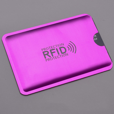5 db Anti Rfid Wallet Blocking Reader Nfc Lock Id Bankkártya tartó Útlevél védelem Fém hitelkártya tartó személyazonosító kártya tok