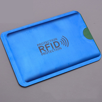 5 db Anti Rfid Wallet Blocking Reader Nfc Lock Id Bankkártya tartó Útlevél védelem Fém hitelkártya tartó személyazonosító kártya tok