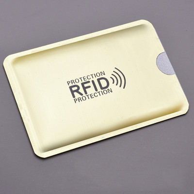 5 db Anti Rfid Wallet Blocking Reader Nfc Lock Id Bankkártya tartó Útlevél védelem Fém hitelkártya tartó személyazonosító kártya tok