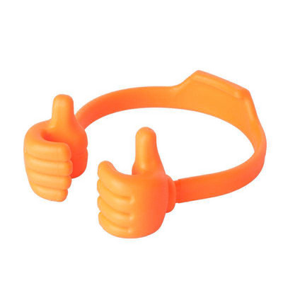 1PC Thumbs Up Βάση κινητού τηλεφώνου Ταινία Παρακολούθηση Lazy Bed Desktop Mount Stand Αστεία θήκη για τηλέφωνο подставка под телефон