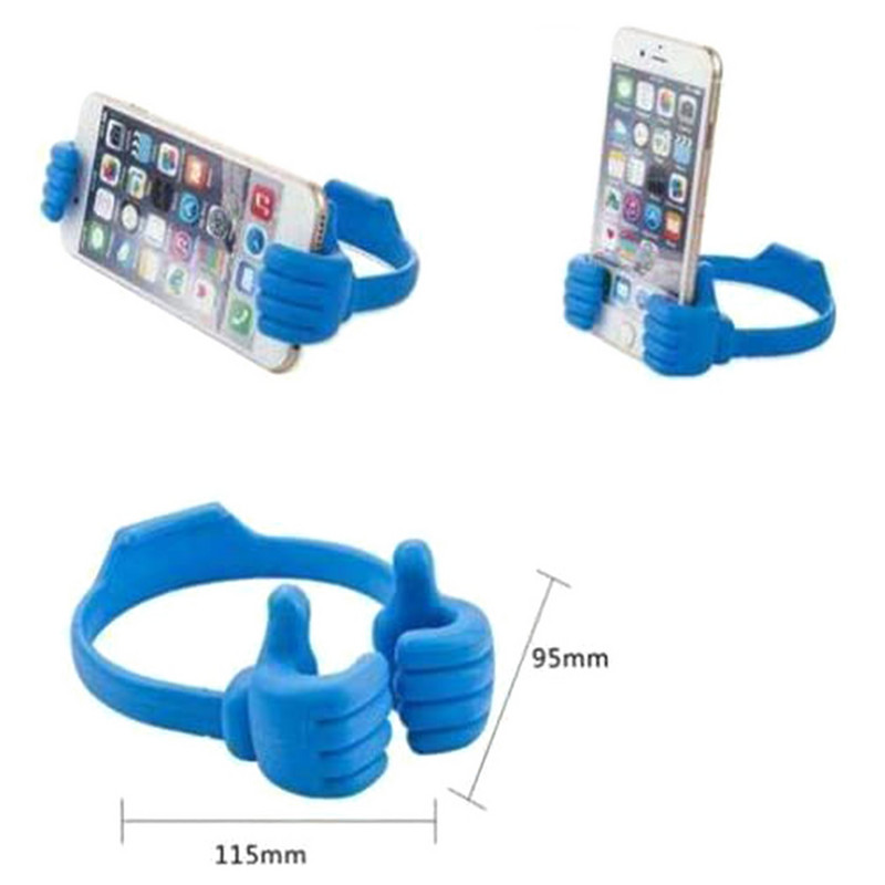 1PC Thumbs Up Βάση κινητού τηλεφώνου Ταινία Παρακολούθηση Lazy Bed Desktop Mount Stand Αστεία θήκη για τηλέφωνο подставка под телефон