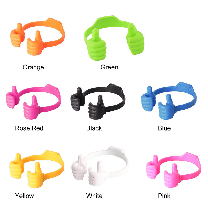 1PC Thumbs Up Βάση κινητού τηλεφώνου Ταινία Παρακολούθηση Lazy Bed Desktop Mount Stand Αστεία θήκη για τηλέφωνο подставка под телефон