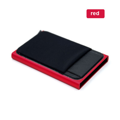 Pop Up Id RFID kártya Férfi pénztárca mini csomag alumínium fém védőfelszerelés tárolótáska intelligens automata női pénztárca kártyatartó