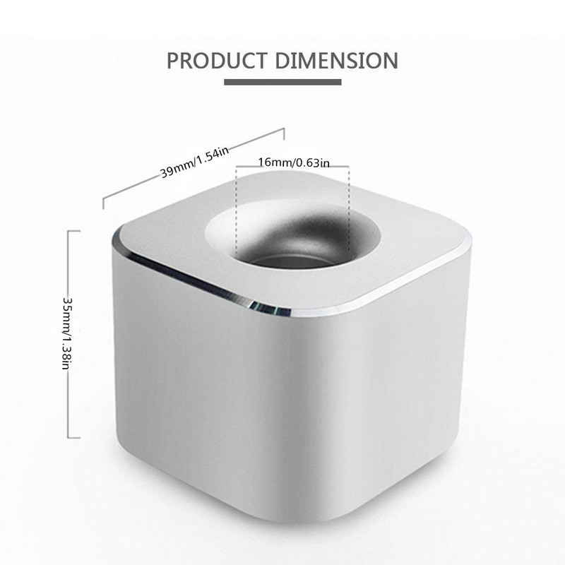 Pretslīdošs daudzfunkcionāls viena zīmuļa statīva turētājs, mini alumīnija sakausējuma pildspalvu turētāja pamatnes rotājums mājas biroja skolai