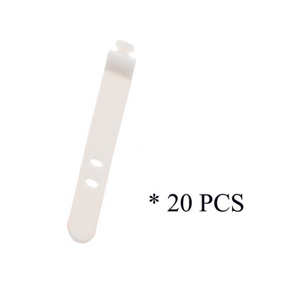 20/10/2 gab Silīcija stieples organizators svītru kabeļa josla USB līnijas datu līnijas turētājs josta biroja kabeļa vads uzglabāšanas sprādzes pārsējs