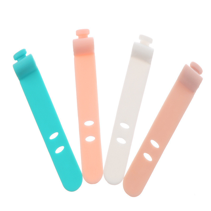 20/10/2 gab Silīcija stieples organizators svītru kabeļa josla USB līnijas datu līnijas turētājs josta biroja kabeļa vads uzglabāšanas sprādzes pārsējs