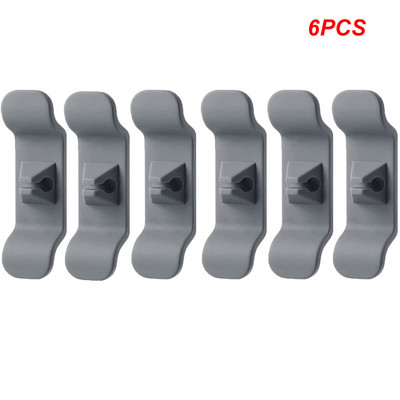 1/2/6/8Gb Silikona vada ietīšanas kabeļa vadības klipsis Strāvas kabeļa turētājs biroja virtuves ierīcēm Stiepļu uztīšanas organizators