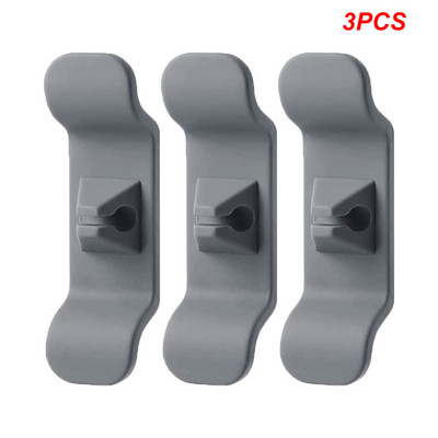 1/2/6/8Gb Silikona vada ietīšanas kabeļa vadības klipsis Strāvas kabeļa turētājs biroja virtuves ierīcēm Stiepļu uztīšanas organizators