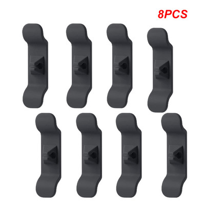 1/2/6/8Gb Silikona vada ietīšanas kabeļa vadības klipsis Strāvas kabeļa turētājs biroja virtuves ierīcēm Stiepļu uztīšanas organizators