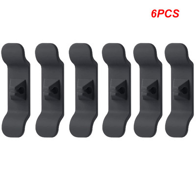 1/2/6/8Gb Silikona vada ietīšanas kabeļa vadības klipsis Strāvas kabeļa turētājs biroja virtuves ierīcēm Stiepļu uztīšanas organizators