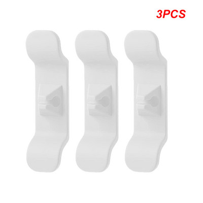 1/2/6/8Gb Silikona vada ietīšanas kabeļa vadības klipsis Strāvas kabeļa turētājs biroja virtuves ierīcēm Stiepļu uztīšanas organizators