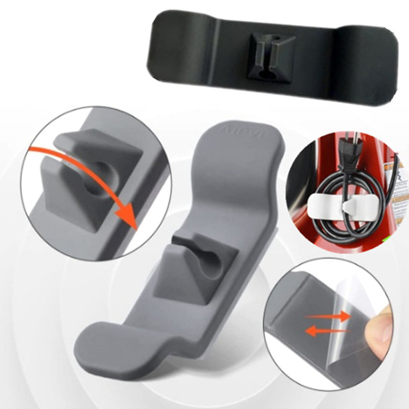 1/2/6/8Gb Silikona vada ietīšanas kabeļa vadības klipsis Strāvas kabeļa turētājs biroja virtuves ierīcēm Stiepļu uztīšanas organizators