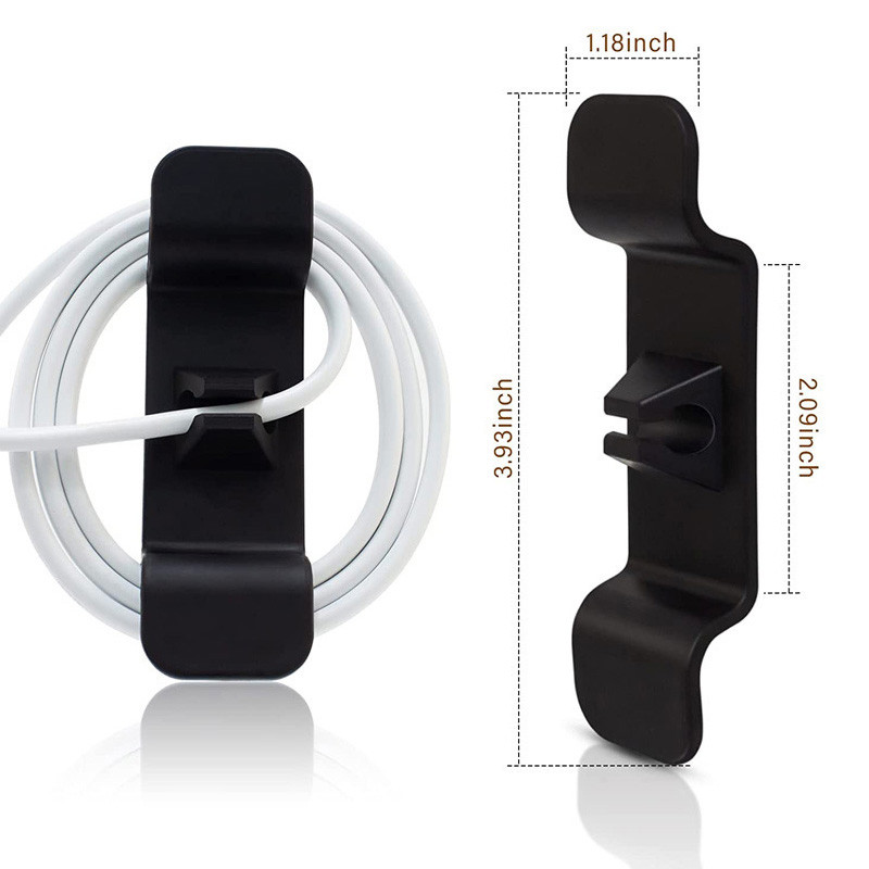 1/2/6/8Gb Silikona vada ietīšanas kabeļa vadības klipsis Strāvas kabeļa turētājs biroja virtuves ierīcēm Stiepļu uztīšanas organizators