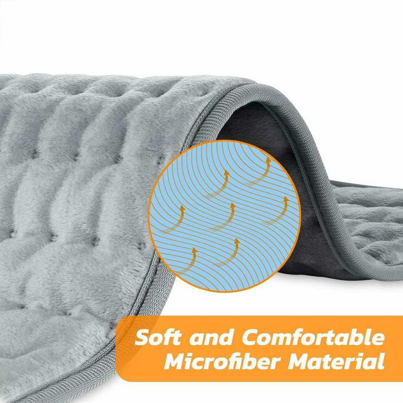 120w110/240v elektriskais apsildes spilventiņš plecu kakls mugura mugurkauls kāju sāpju mazināšana ar laiku fizioterapijas ziemas sildītājs 75x40cm/60x30cm