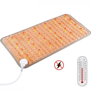 Ηλεκτρική κουβέρτα 120W Χρονισμός 6 ταχυτήτων Θερμαινόμενο μαξιλαράκι φυσιοθεραπείας Κάλυμμα σάλι ποδιών Θέρμανση χειμωνιάτικο θερμαντικό μαξιλάρι για πόνο στην πλάτη