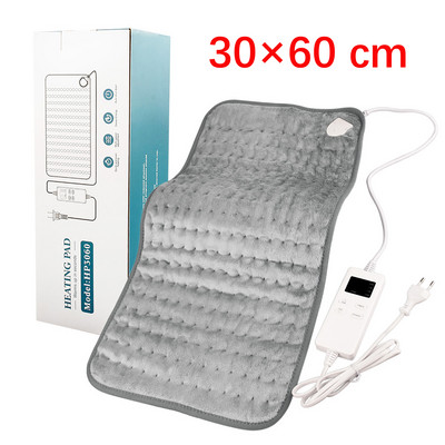 120 W elektriskā segas laika regulēšana 6 pakāpju fizioterapijas apsildāmā spilventiņa šalles pārvalks kāju sildītājs ziemas silts sildītājs muguras sāpēm