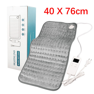 120 W elektriskā segas laika regulēšana 6 pakāpju fizioterapijas apsildāmā spilventiņa šalles pārvalks kāju sildītājs ziemas silts sildītājs muguras sāpēm