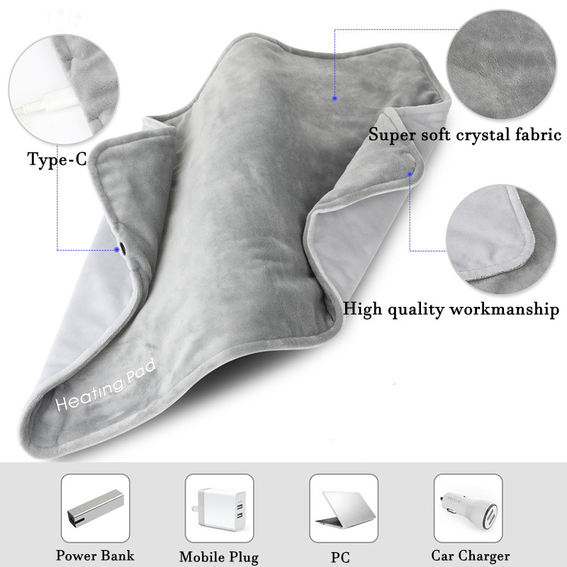 Šildymo padėklas Biuras Namų USB Šildymo Antklodė Studentams Nešiojami Flaneliniai Elektriniai Šildomieji Antklodė Kelių Šaliai Rankų Šildytuvai