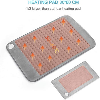 Μεγάλο μέγεθος 30x60CM Ηλεκτρικό θερμαντικό μαξιλαράκι για ανακούφιση από πόνο στην πλάτη Θερμικά θερμαινόμενα Θερμαινόμενα ιατρικά επιθέματα Winter Body Θερμότερη Θεραπεία Θερμότητας