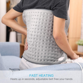 Голям размер 30x60CM Електрическа нагревателна подложка за облекчаване на болки в гърба Термално затоплящи медицински подложки Зимна нагревателна подложка Топлинна терапия