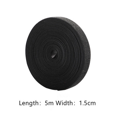 5m čičak samoljepljiva traka za pričvršćivanje Kuke za višekratnu upotrebu Petlje Vezica za kabel Žičane trake Čarobna traka DIY pribor