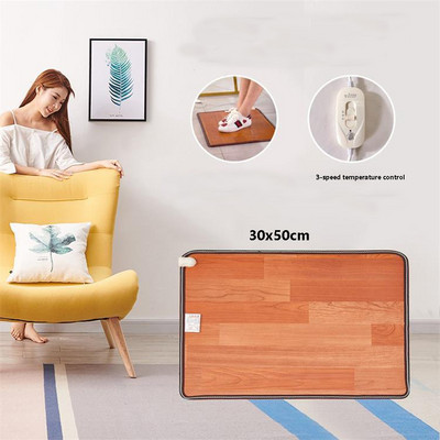 Biuro šildomas pėdų kilimėlis Odinis kojų šildymo kilimėlis vandeniui atsparus elektrinis šildymo pagalvėlės Reguliuojamas šiltesnis kilimas žiemai Home Office