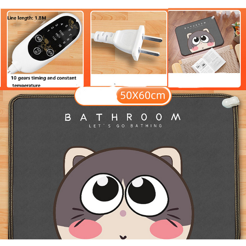 Biuro šildomas pėdų kilimėlis Odinis kojų šildymo kilimėlis vandeniui atsparus elektrinis šildymo pagalvėlės Reguliuojamas šiltesnis kilimas žiemai Home Office