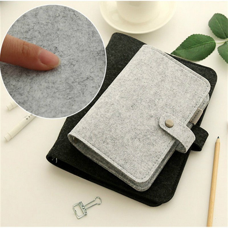 Jauns A5 A5 A6 filca apvalks, piezīmju grāmatiņas auduma audums, piezīmju grāmatiņas gredzens, dienasgrāmata, piezīmju grāmatiņas papīra turētājs, pārnēsājams dienasgrāmatas rakstāmpiederumu dāvana