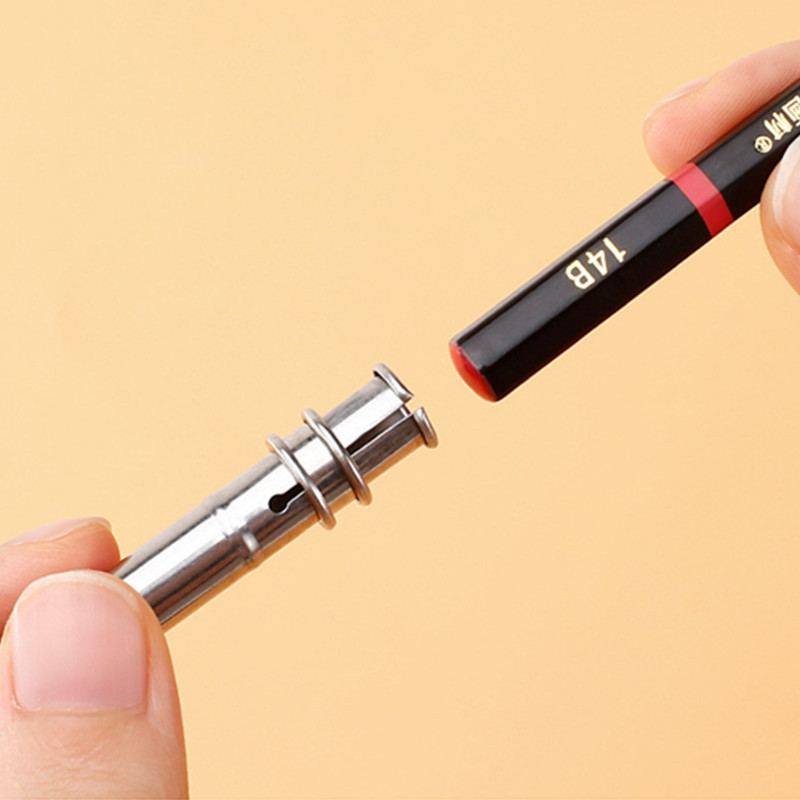 5/10 vnt metalinis dvigalvis pieštuko ilgintuvas Eskizų pieštukas 13cm laikiklis nerūdijančio plieno pieštukas patogumui