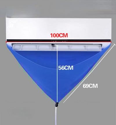 100 cm storio valiklis oro kondicionavimas Valymo dangtelis PVC su vandens vamzdžiu Home 1-1.5P Split pakabinamas oro kondicionieriaus įrankiai