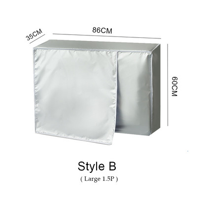 4 izmēra gaisa kondicionētāja pārsegs Āra ierīces pārsegs Galvenās mašīnas pārsegs Ūdensizturīgs pretputekļu un sniega tīrīšanas maisa aizsargs