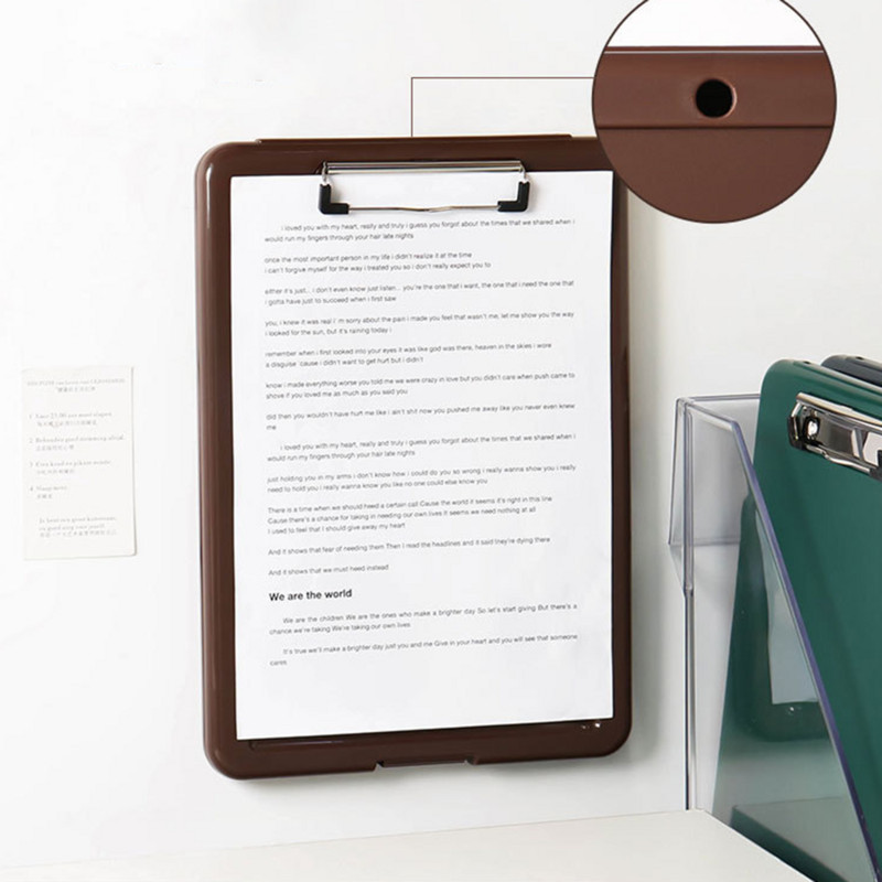 Document Paper Organizer A4 File Box Clear Desk Storage Clipboard Storage Office School Accessories for Office Organizer φάκελοι