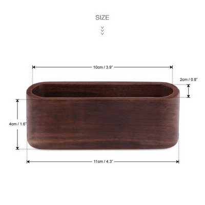 1Gb Koka vizītkaršu turētāji Piezīmju turētājs Displeja ierīce Karšu statīvs Biroja piederumu kancelejas piederumu piederumu organizators