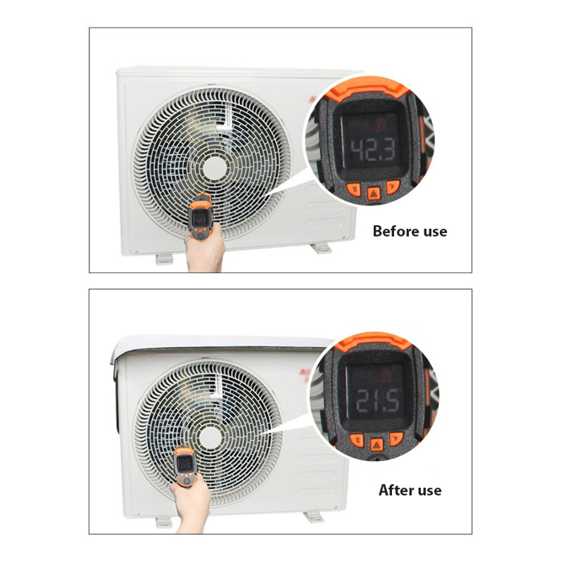 Lauko atsparus lietui oro kondicionavimo dangtis oro kondicionierius vandeniui atsparus dulkių dangtelis plovimas nuo dulkių apsaugantis nuo sniego valymo maišelis