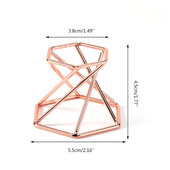 Metāla displeja statīvs kristāla stikla objektīvam lodveida lodveida globusa turētājs virpuļveida kāju grima sūklis organizatora statīvs mājas dekorēšanai
