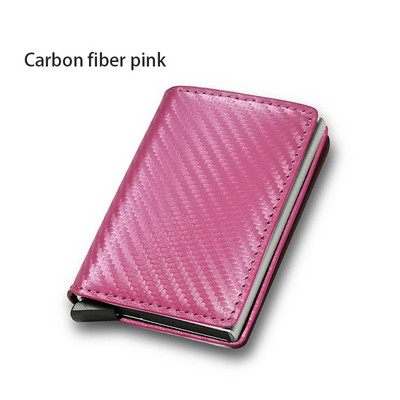 Vékony alumínium pénztárca automatikus felugró bankkártya tokkal, rugalmas hátlapi azonosítóval, hitelkártyatartóval, mini RFID pénztárcaszervezővel