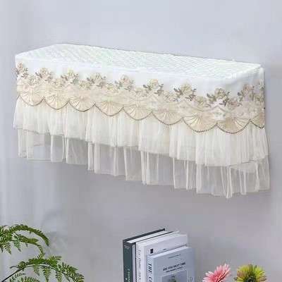 Viegls luksusa izšūšanas gaisa kondicionētājs, putekļu necaurlaidīgs audums mājas dekorēšanai, putekļu pārsegs pret triecienu, piekarināms tipa kondicionieris