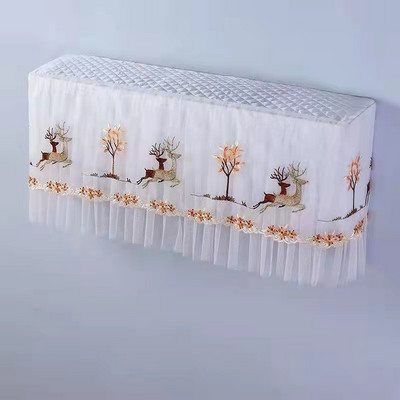 Viegls luksusa izšūšanas gaisa kondicionētājs, putekļu necaurlaidīgs audums mājas dekorēšanai, putekļu pārsegs pret triecienu, piekarināms tipa kondicionieris