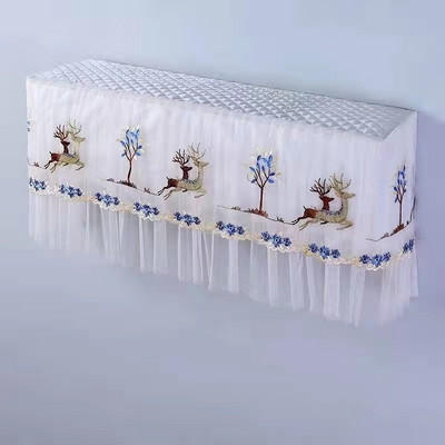 Viegls luksusa izšūšanas gaisa kondicionētājs, putekļu necaurlaidīgs audums mājas dekorēšanai, putekļu pārsegs pret triecienu, piekarināms tipa kondicionieris