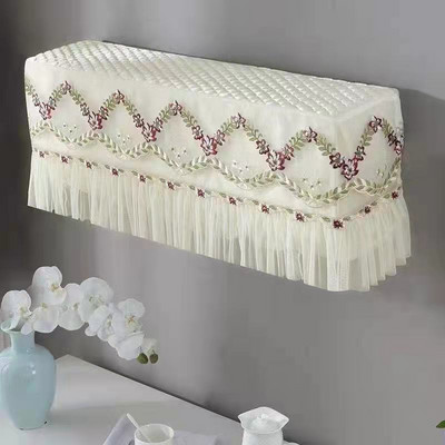 Viegls luksusa izšūšanas gaisa kondicionētājs, putekļu necaurlaidīgs audums mājas dekorēšanai, putekļu pārsegs pret triecienu, piekarināms tipa kondicionieris