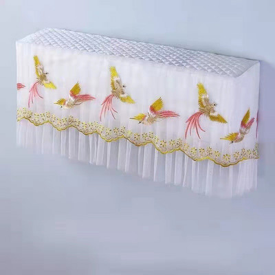 Viegls luksusa izšūšanas gaisa kondicionētājs, putekļu necaurlaidīgs audums mājas dekorēšanai, putekļu pārsegs pret triecienu, piekarināms tipa kondicionieris